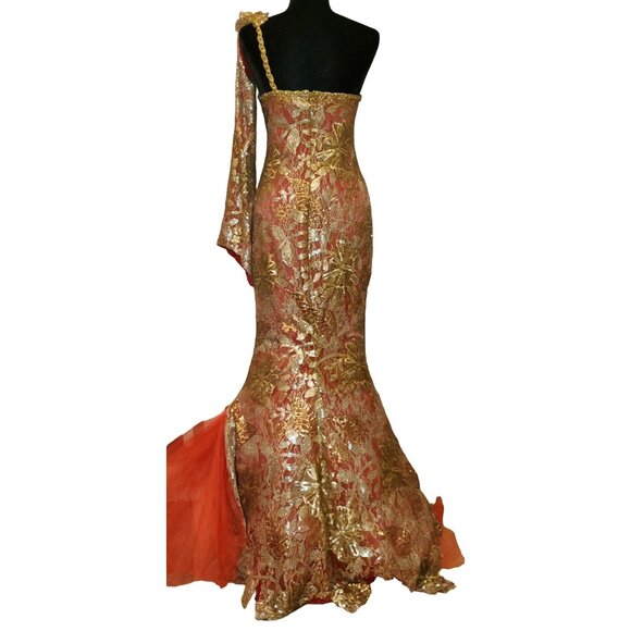 Luxury Couture Designer Party Prom Wedding Evening Cocktail Runway Gown Dress NW - Picture 10 of 16